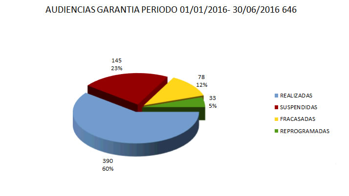 Audiencias - Garantía Enero a Junio 2016