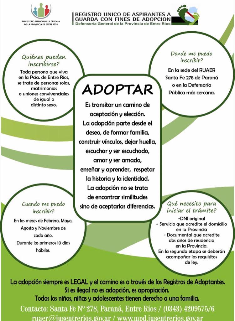 Nueva convocatoria para los interesados a adoptar en Entre Ríos Nueva convocatoria para los interesados a adoptar en Entre Ríos