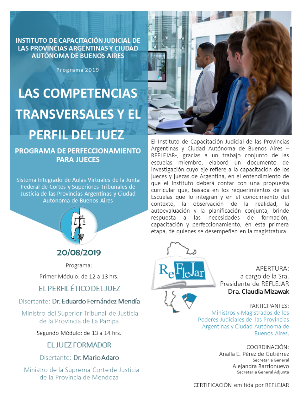 “Programa de Perfeccionamiento para Jueces” “Programa de Perfeccionamiento para Jueces”