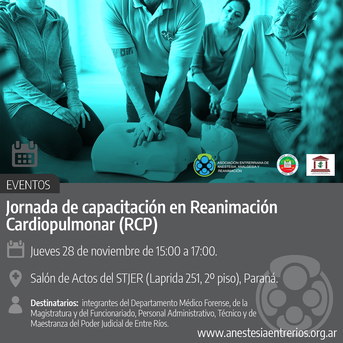 Curso de capacitación en reanimación cardiopulmonar (RCP) Curso de capacitación en reanimación cardiopulmonar (RCP)