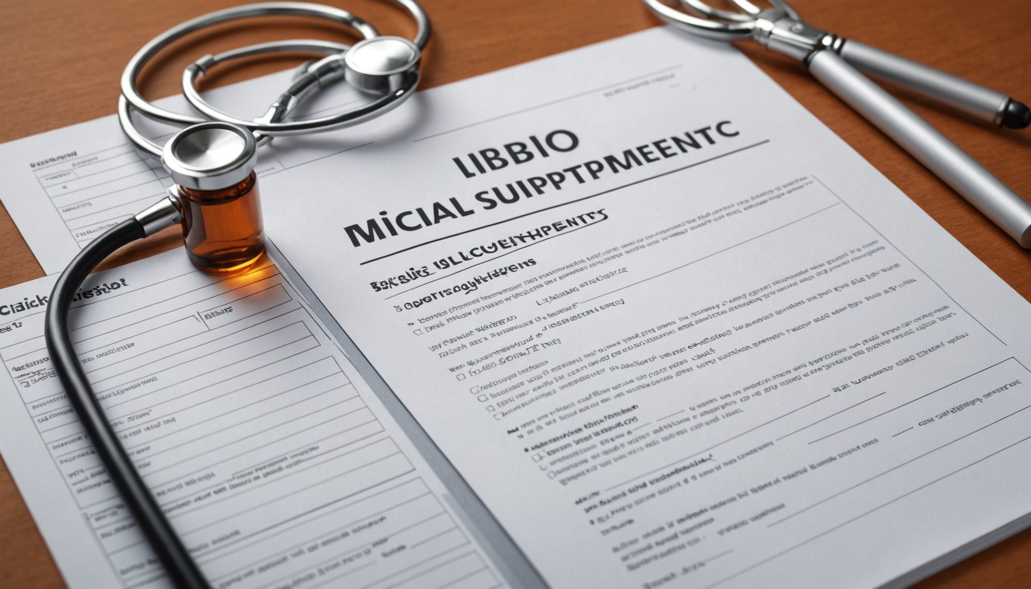 Ilustración educativa sobre suplementos para la libido y salud sexual, con enfoque médico y laboral